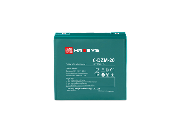 12 batería 6-DZM-20 del gel EV de V 20 AH VRLA con la estructura confiable del sello